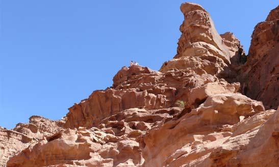 Scrambling in Jordan’s Wadi Rum desert