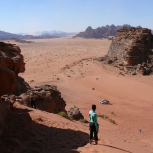 Petra and the pink sand desert of Jordan