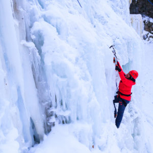 Ice climbing in the waterfall capital of the world